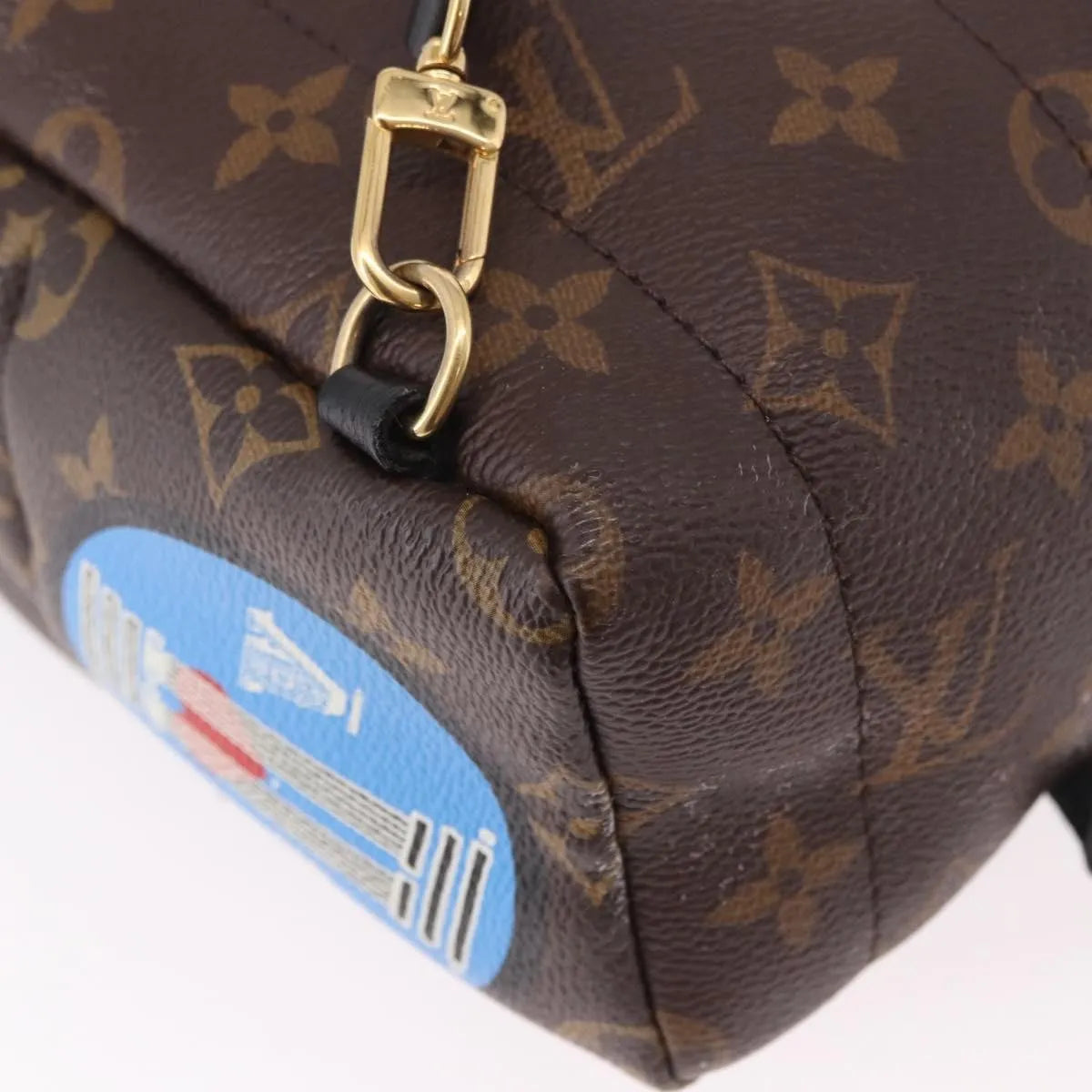 Louis Vuitton Palm Springs Limited, Brown, Canvas, Backpack