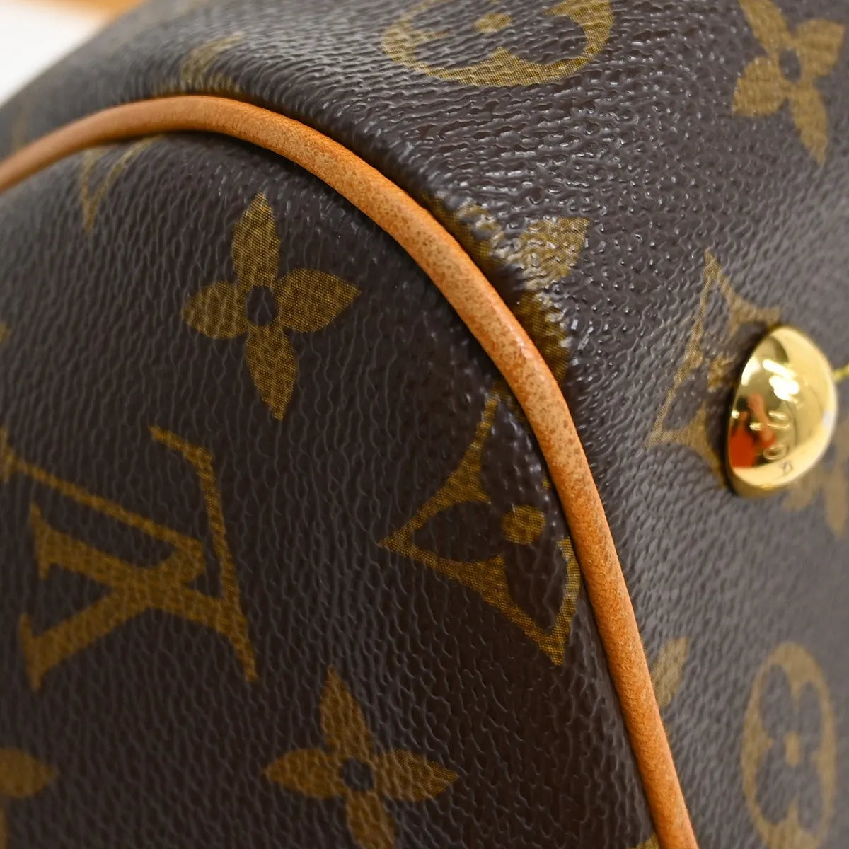 Louis Vuitton Tivoli Monogram Canvas, Brown, Canvas, Handbag