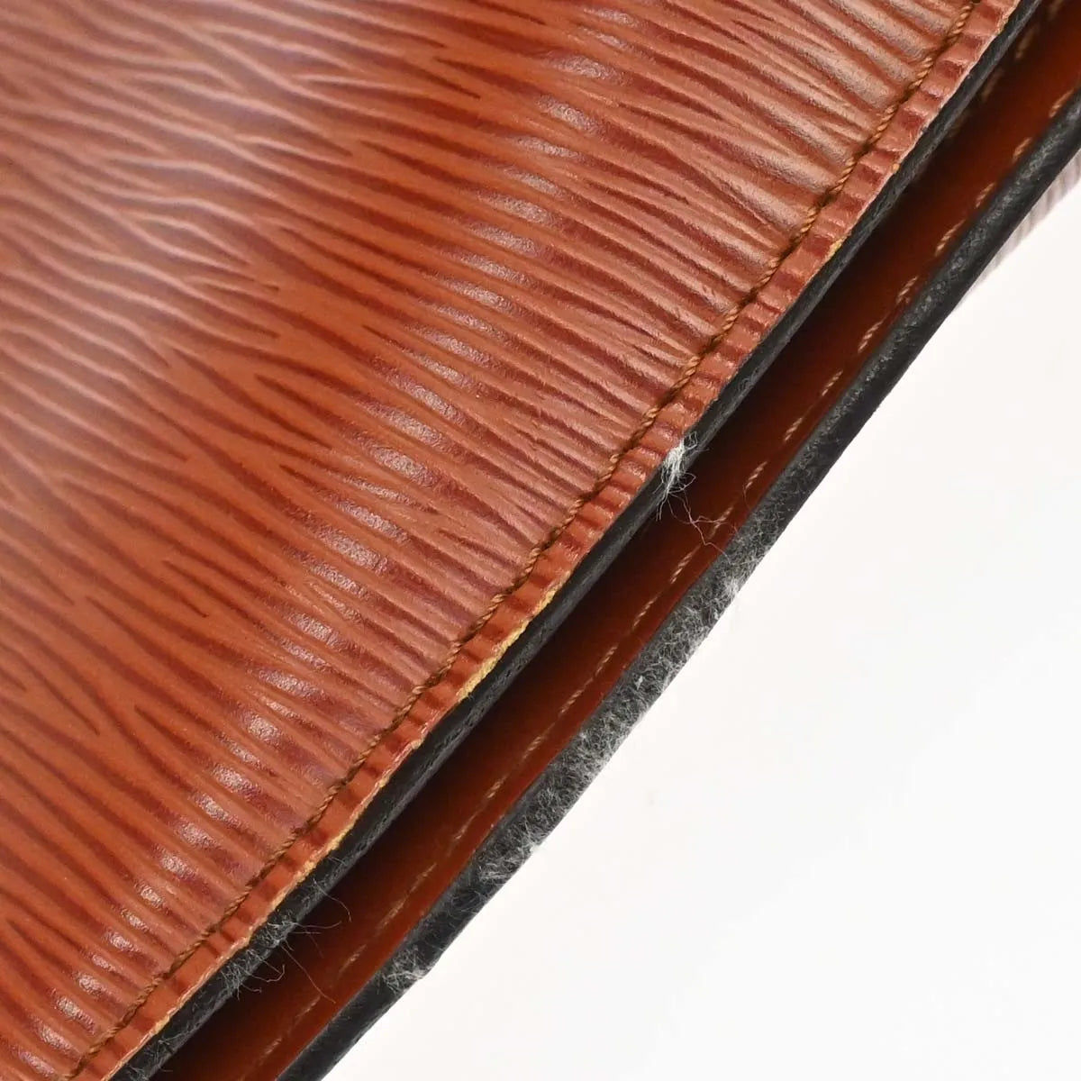 Louis Vuitton Lussac Epi Leather, Brown, Leather, Shoulder Bag