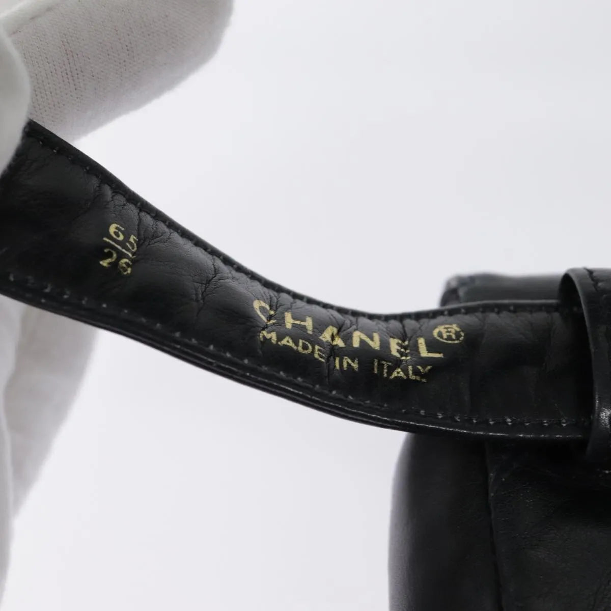 Chanel Vintage CC Flap Waist Quilted Leather, Black, Leather, Clutch
