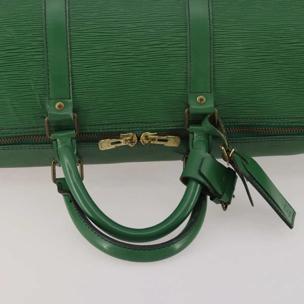 Louis Vuitton Keepall Epi Leather, Green, Leather, Travel Bag