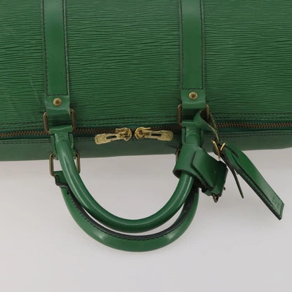 Louis Vuitton Keepall Epi Leather, Green, Leather, Travel Bag