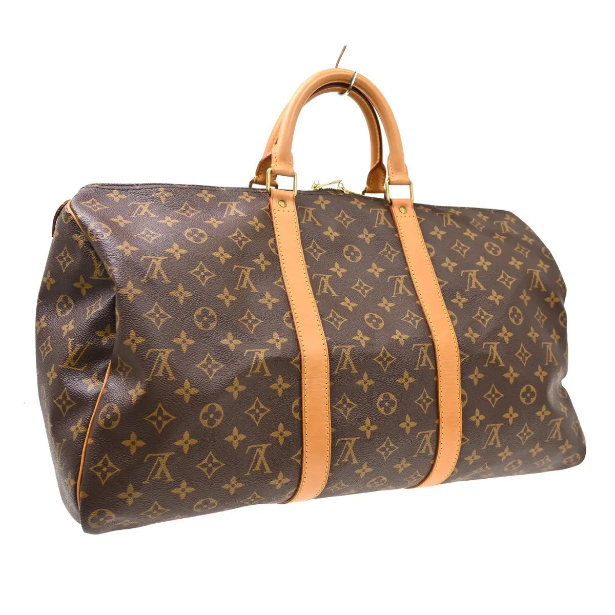 Louis Vuitton Keepall Monogram, Brown, Canvas, Travel Bag