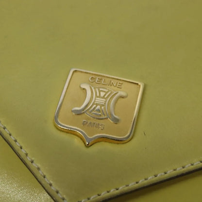 Celine Vintage Leather, Yellow, Leather, Shoulder Bag