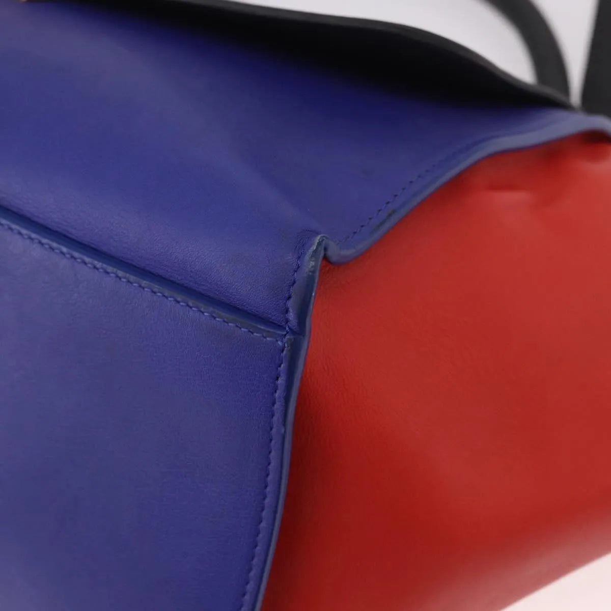Celine Trapeze Leather with Suede, Multicolour, Leather, Handbag