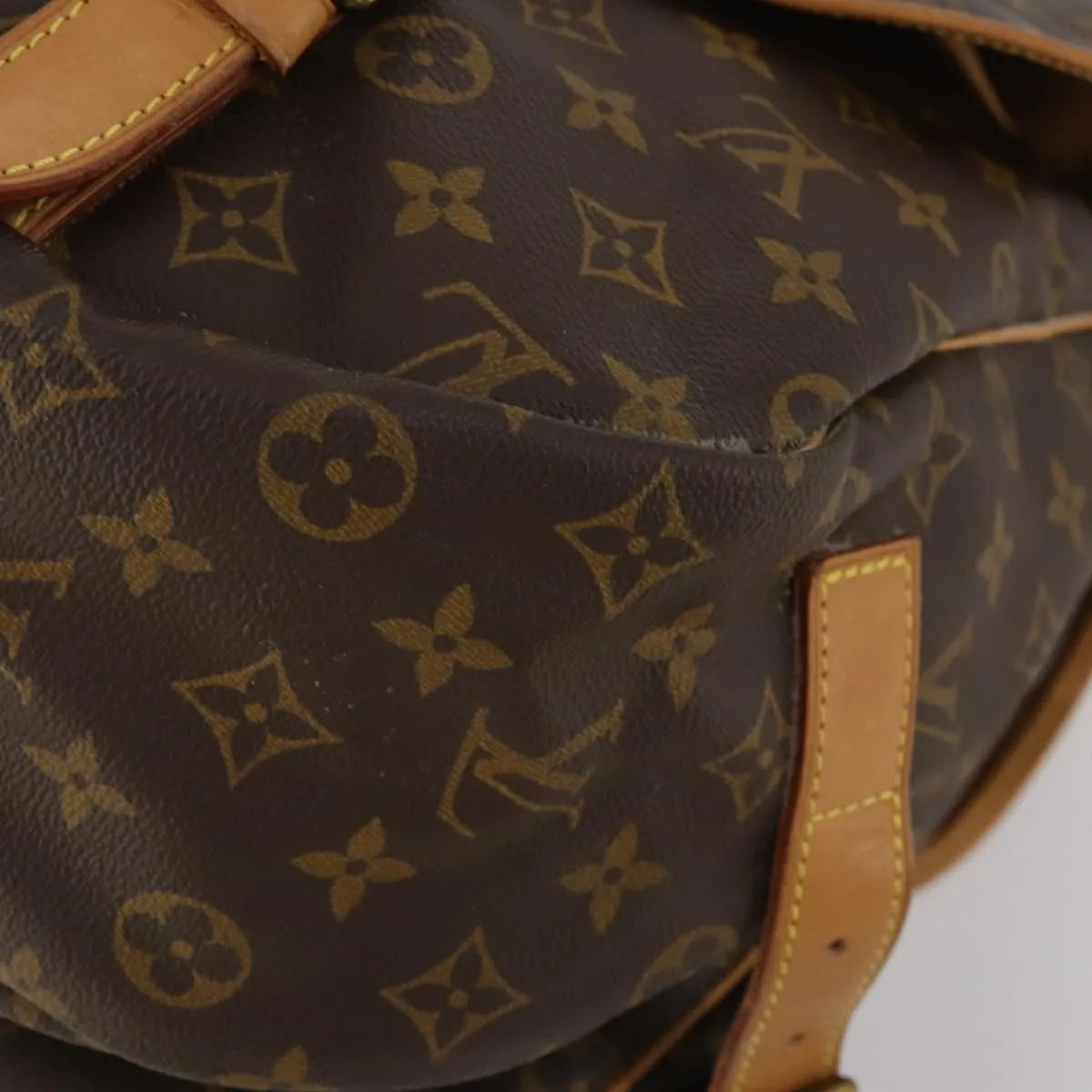 Louis Vuitton Saumur Monogram Canvas, Brown, Canvas, Shoulder Bag