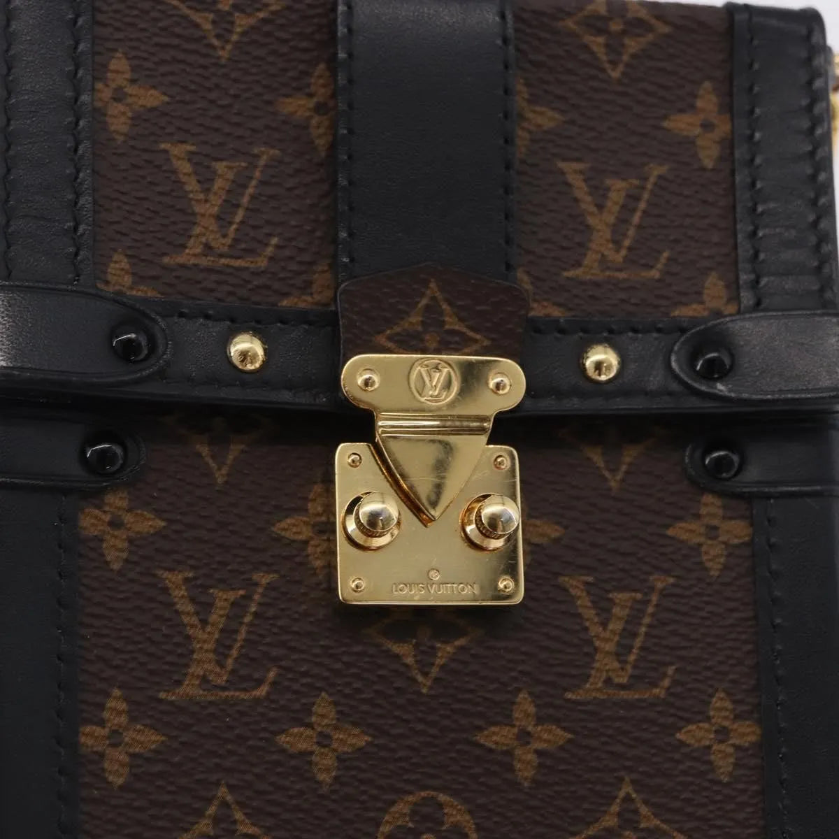 Louis Vuitton Vertical Trunk Pochette Monogram Canvas, Brown, Canvas, Clutch