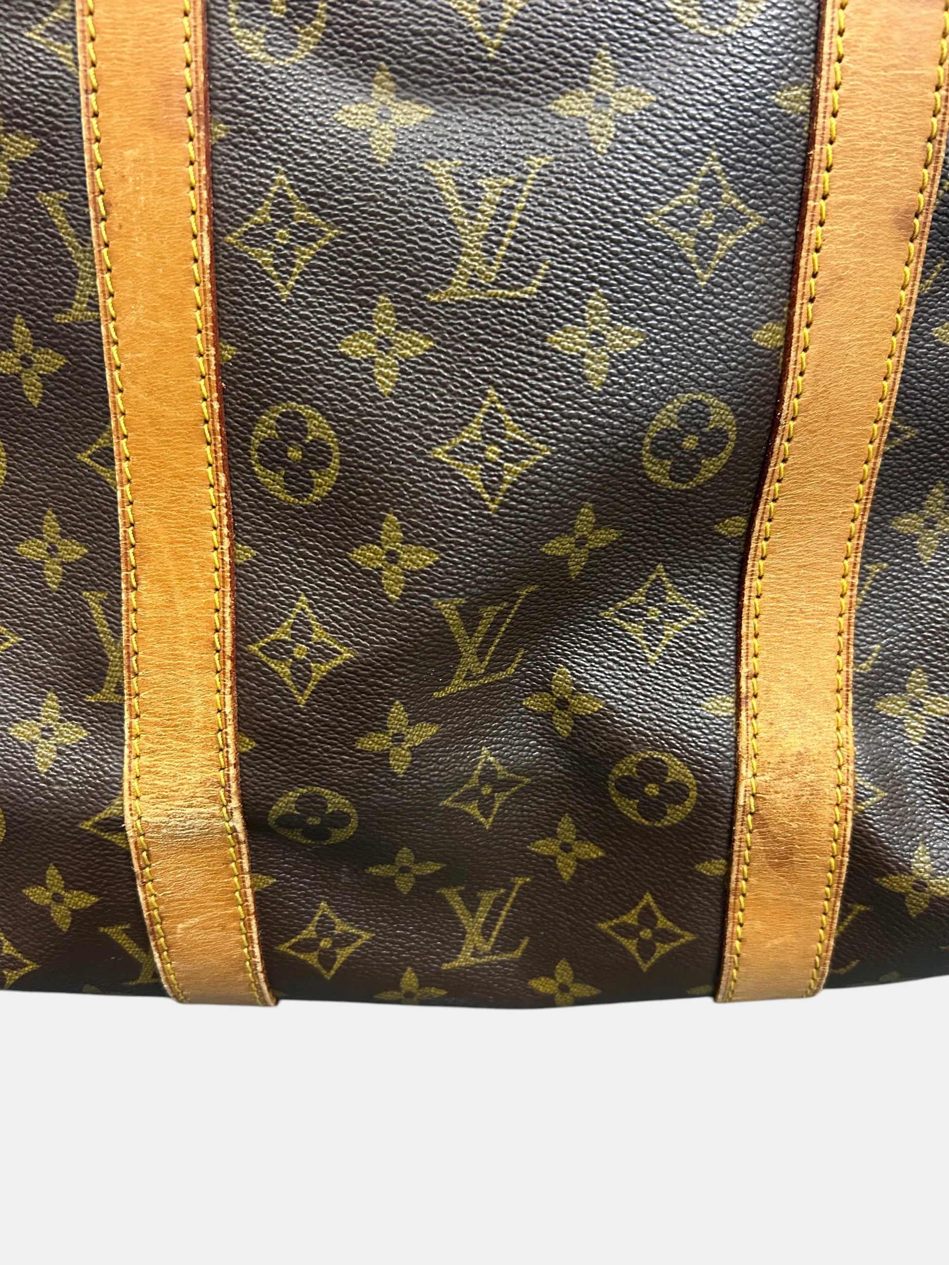 Louis Vuitton Keepall Monogram Canvas, Brown, Canvas, Travel Bag