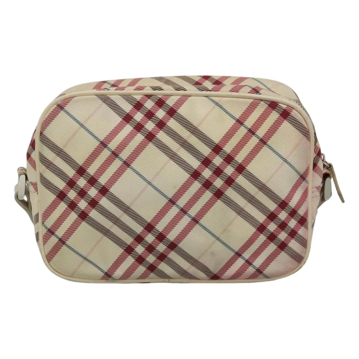 Burberry Nova Check Blue Label Nylon, White, Nylon, Shoulder Bag