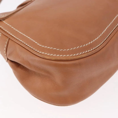 Celine Biker Boogie Satchel Leather, Brown, Leather, Shoulder Bag