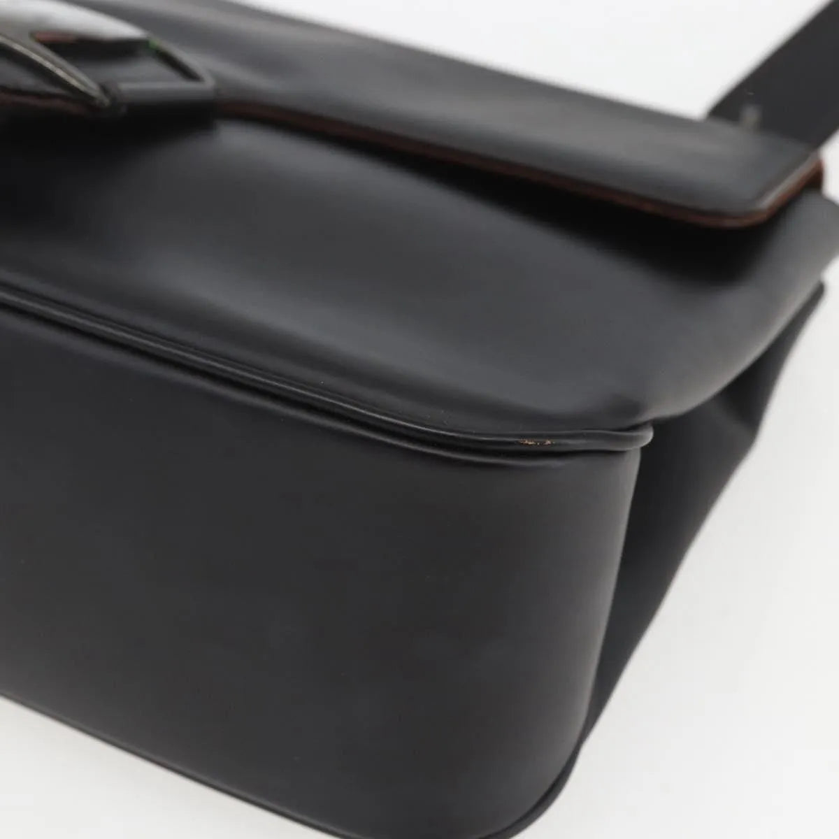 Salvatore Ferragamo Vala Leather, Black, Leather, Shoulder Bag