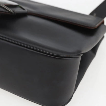 Salvatore Ferragamo Vala Leather, Black, Leather, Shoulder Bag