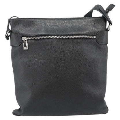 Louis Vuitton Sasha Taiga Leather, Gray, Leather, Shoulder Bag