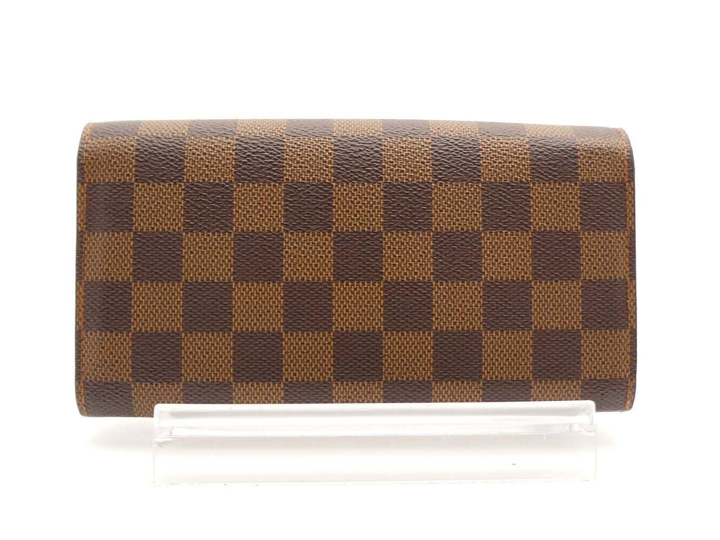 Louis Vuitton Portefeuille Sarah Damier, Brown, Canvas, Wallet