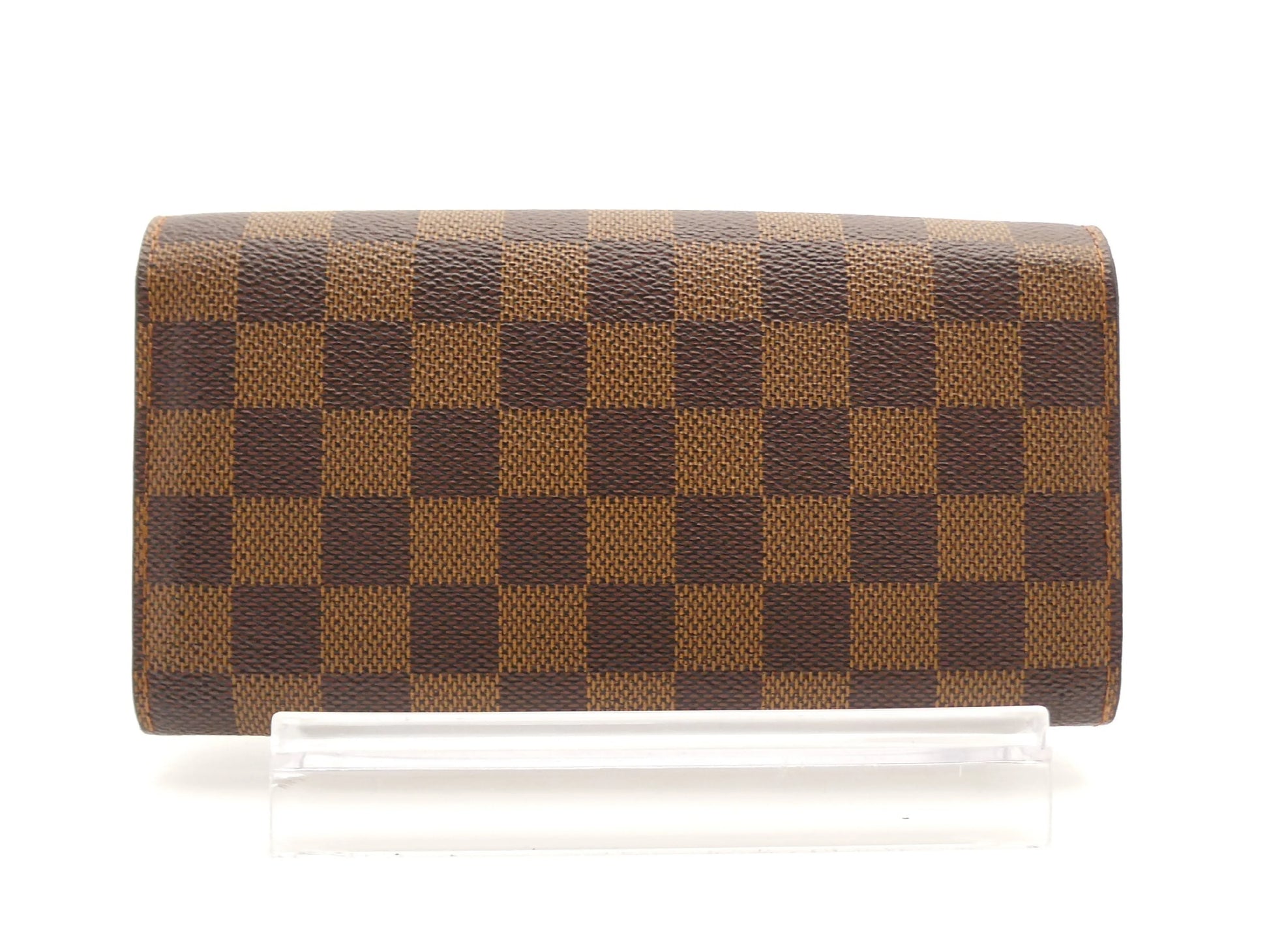Louis Vuitton Portefeuille Sarah Damier, Brown, Canvas, Wallet