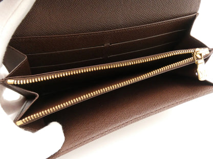 Louis Vuitton Portefeuille Sarah Damier, Brown, Canvas, Wallet