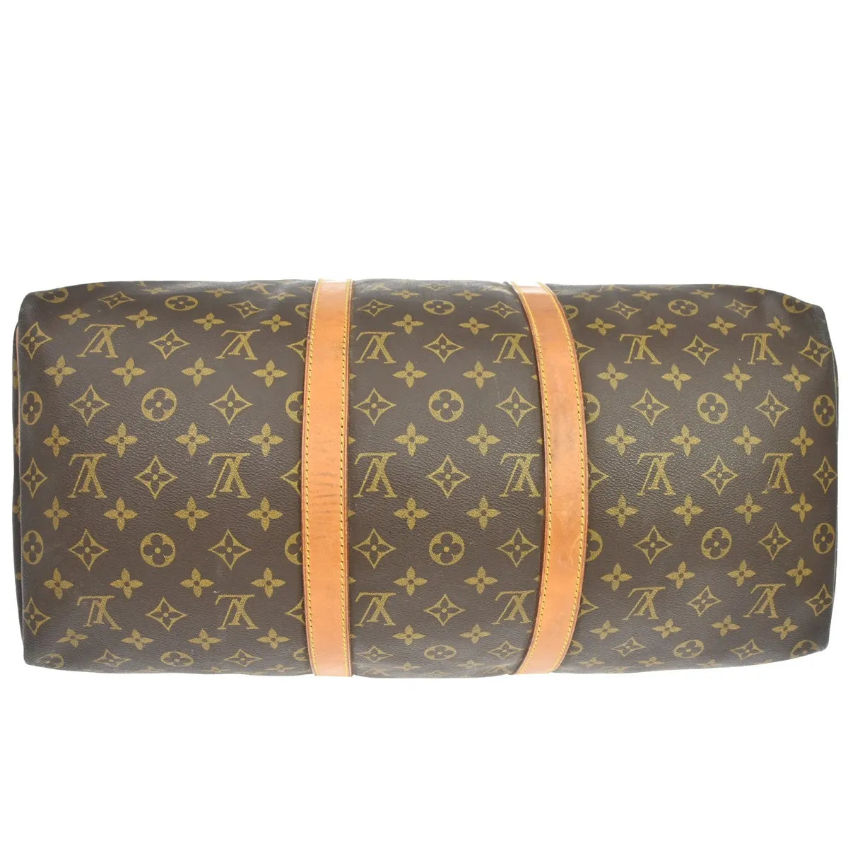 Louis Vuitton Keepall Monogram, Brown, Canvas, Travel Bag