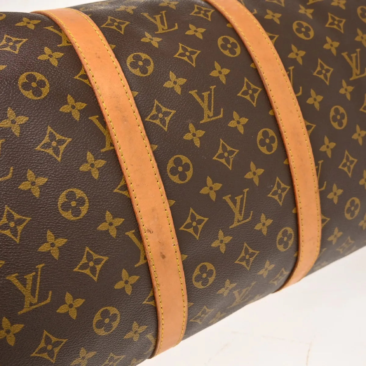 Louis Vuitton Keepall Canvas, Brown, Canvas, Travel Bag