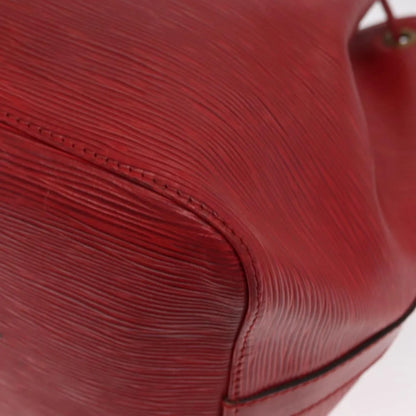Louis Vuitton Petit Noe Epi Leather, Red, Leather, Shoulder Bag
