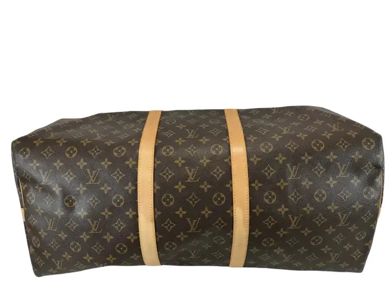 Louis Vuitton Keepall Monogram Canvas, Brown, Canvas, Travel Bag
