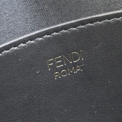 Fendi Camera Zucca Embossed Leather, Black, Leather, Handbag