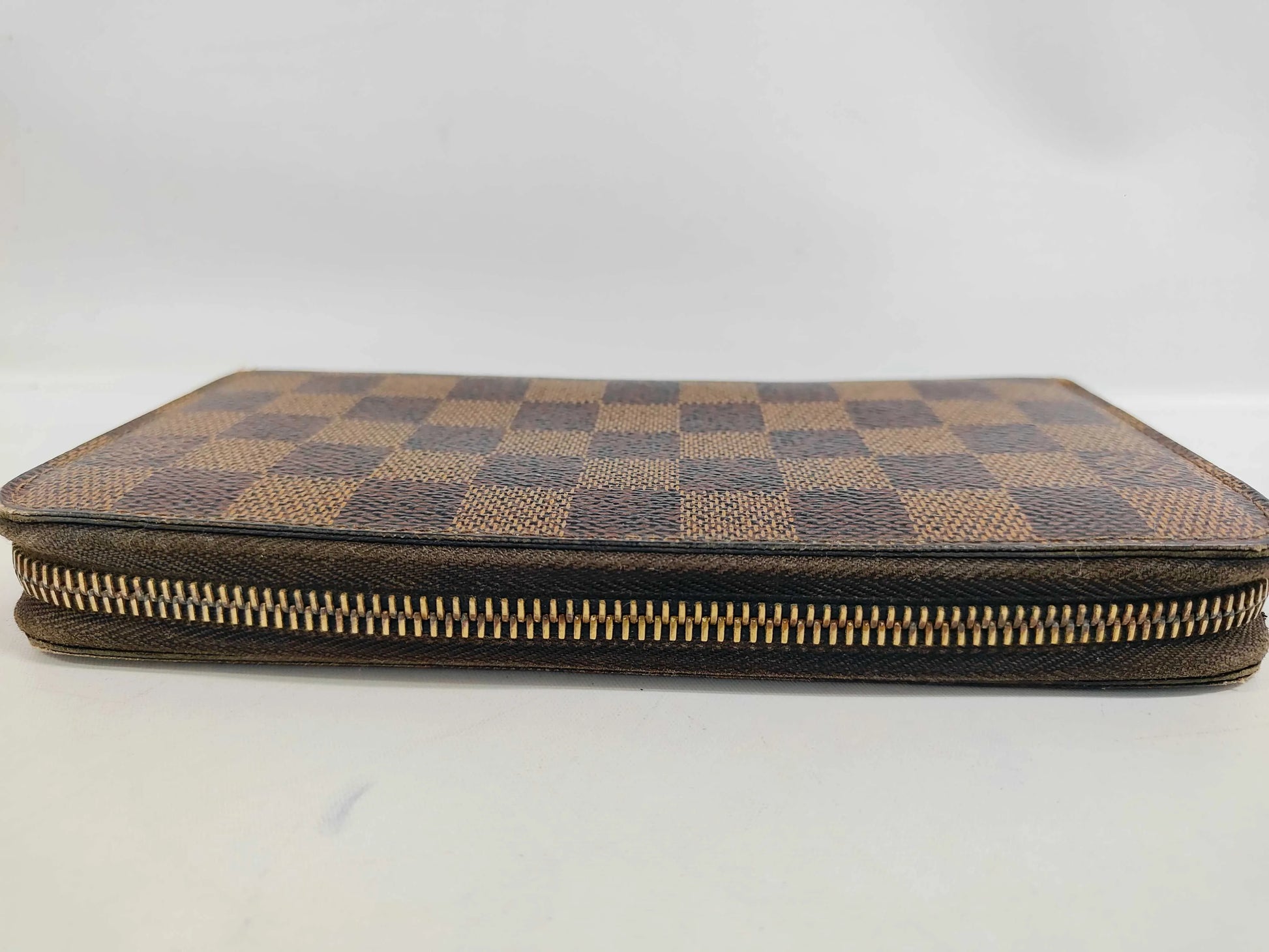 Louis Vuitton Zippy Organizer Damier Ebene, Brown, Canvas, Wallet