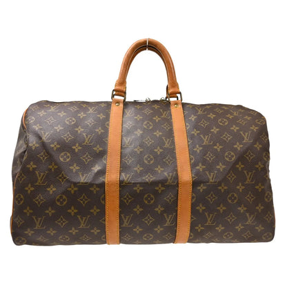 Louis Vuitton Keepall Canvas, Brown, Canvas, Travel Bag