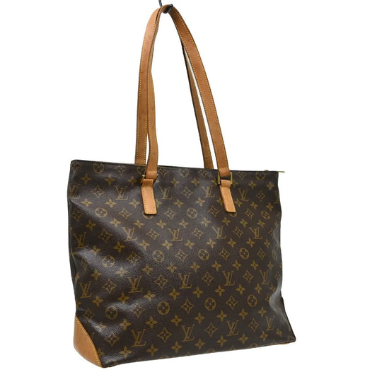Louis Vuitton Cabas Mezzo Monogram Canvas, Brown, Canvas, Tote Bag