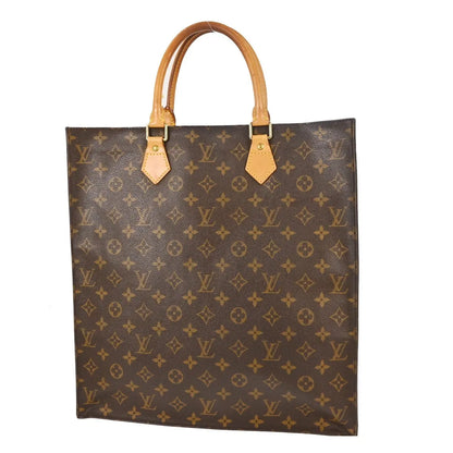 Louis Vuitton Sac Plat Monogram Canvas, Brown, Canvas, Handbag
