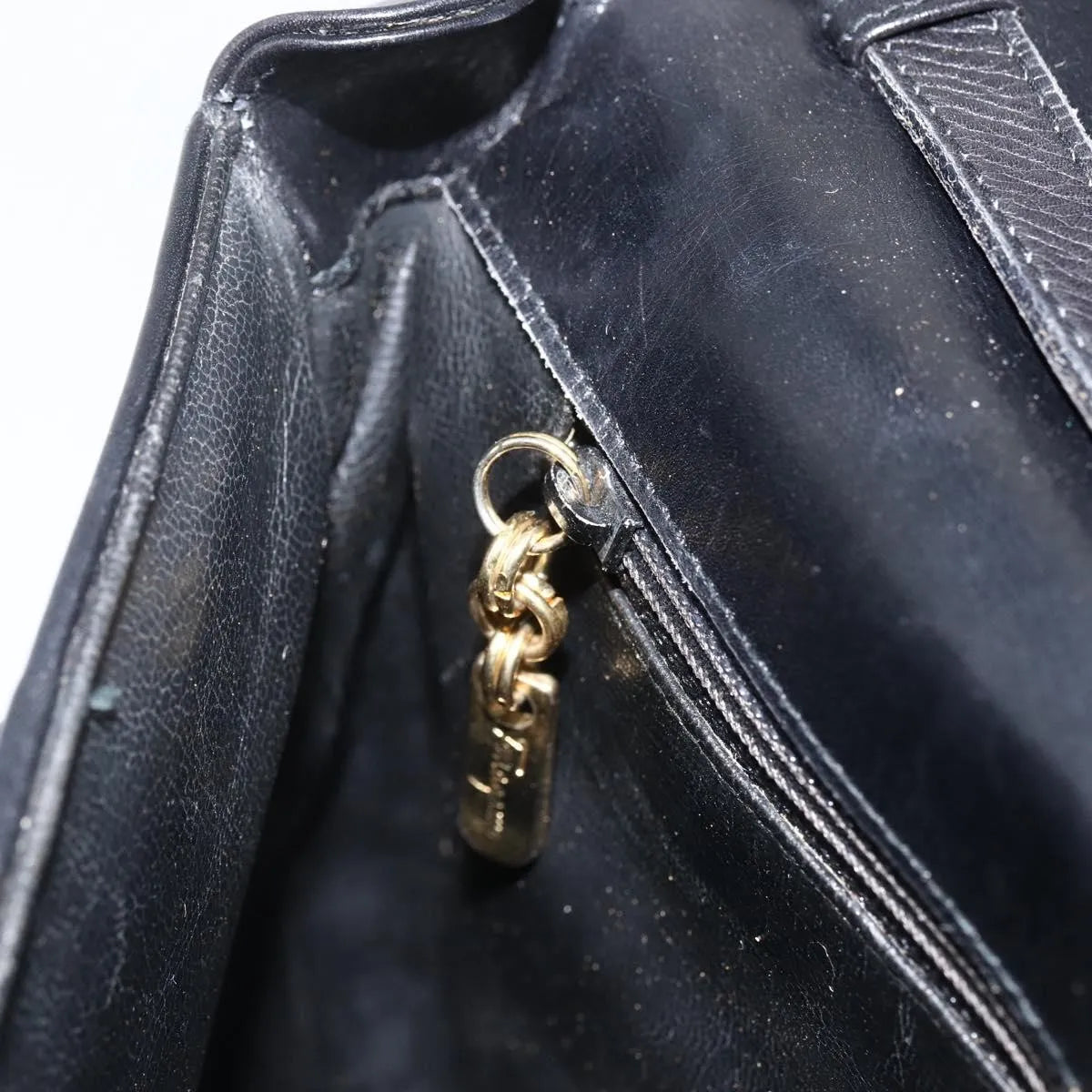 Salvatore Ferragamo Flap Shoulder Patent leather, Black, Patent Leather, Shoulder Bag