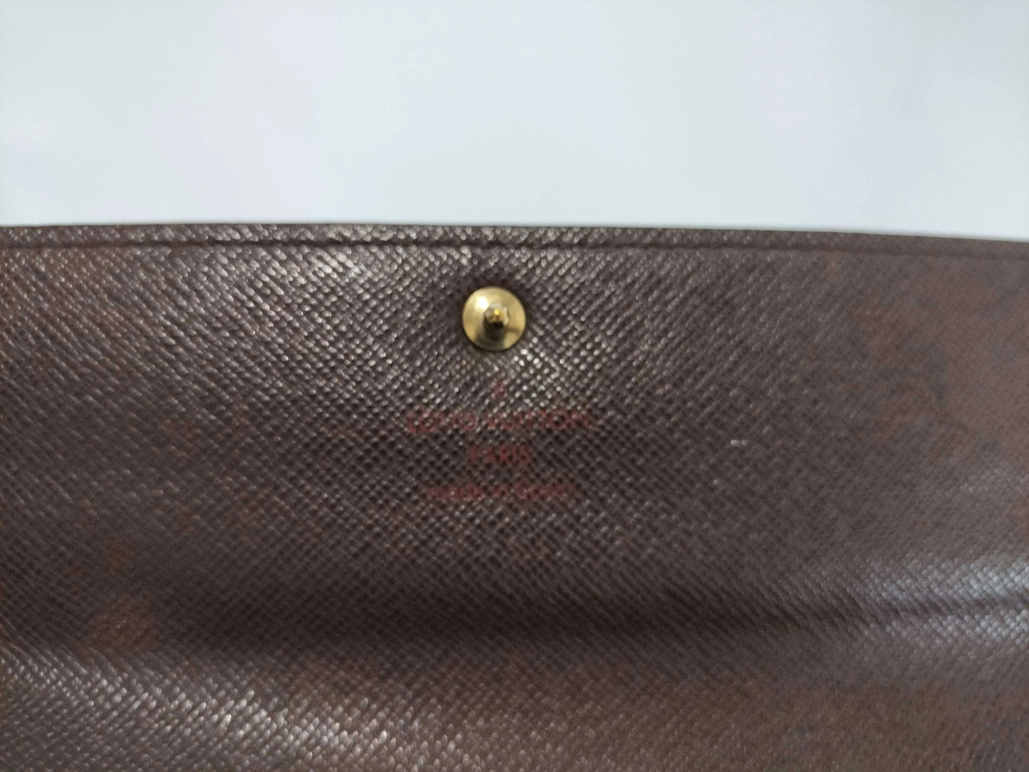 Louis Vuitton Portefeuille Sarah Damier, Brown, Canvas, Wallet
