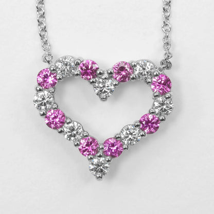 Tiffany & Co. Sentimental Heart Platinum, Silver, Platinum, Necklace