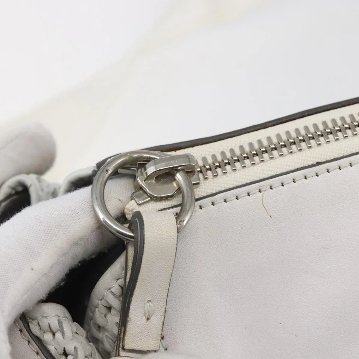Chloe Vintage Leather, White, Leather, Shoulder Bag