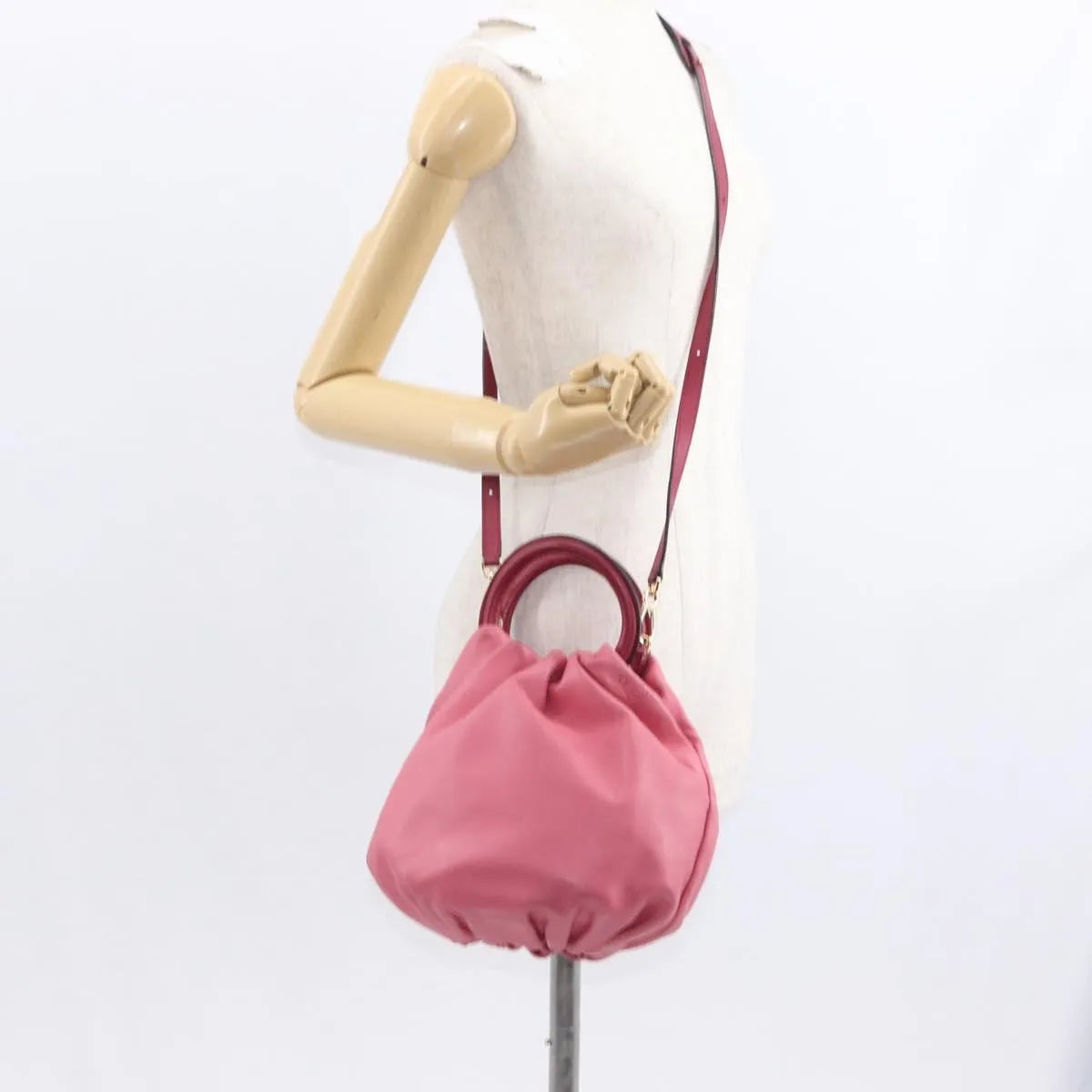 Loewe Bounce Lambskin, Pink, Leather, Handbag