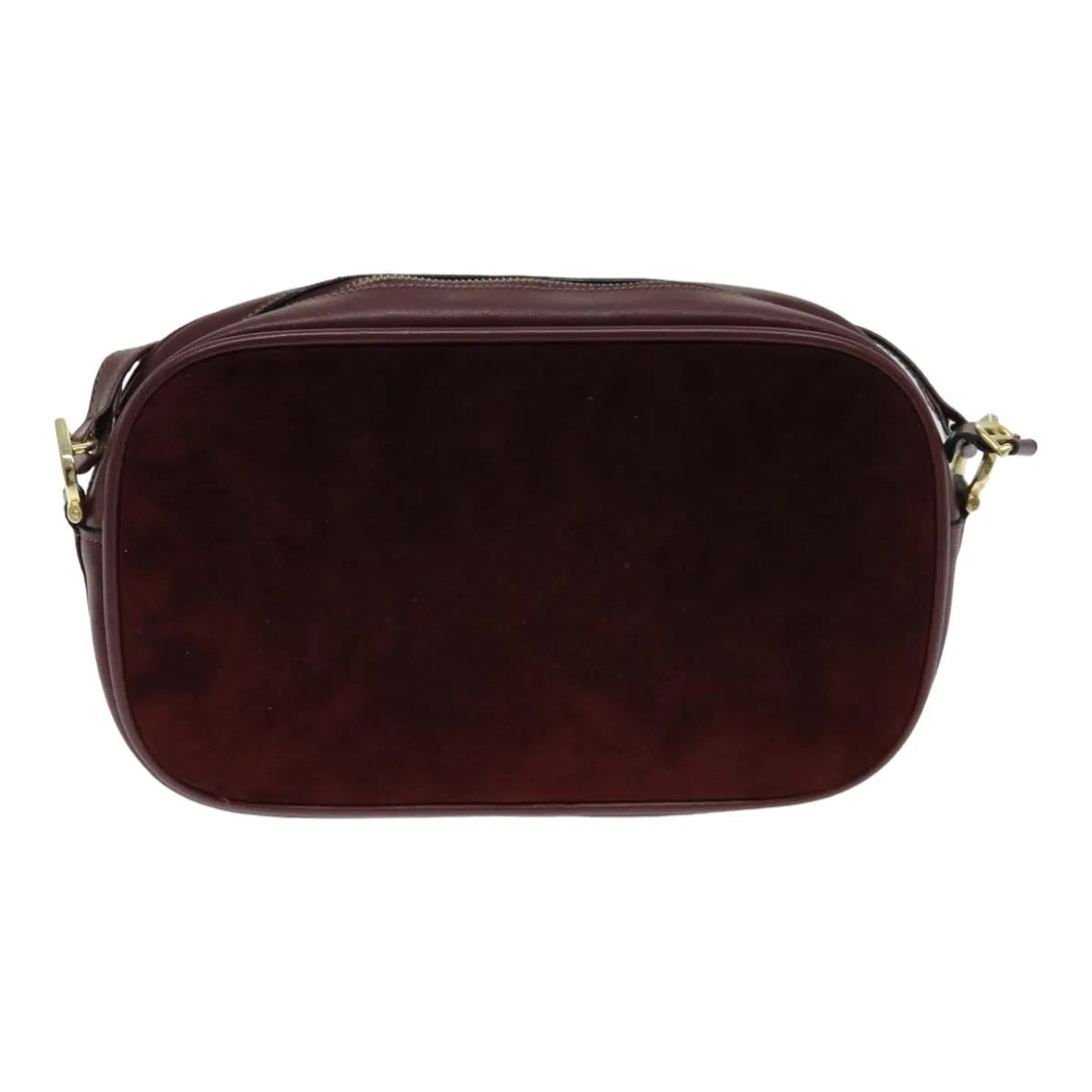 cartier Vintage must de Cartier Suede, Burgundy, Suede, Shoulder Bag