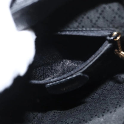 Gucci Vintage Bamboo Suede, Black, Suede, Backpack