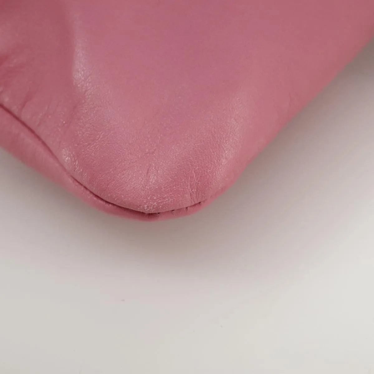 Valentino Garavani Pochette Leather, Pink, Leather, Clutch