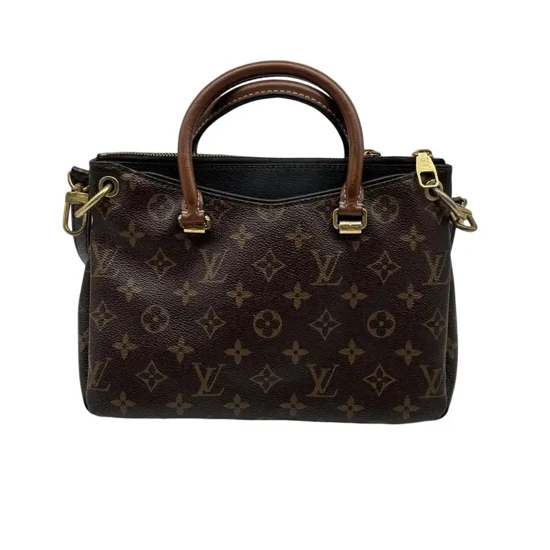 Louis Vuitton Pallas Tote Monogram Canvas with Leather, Brown, Canvas, Handbag