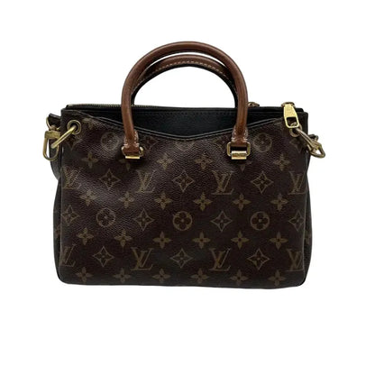 Louis Vuitton Pallas Tote Monogram Canvas with Leather, Brown, Canvas, Handbag