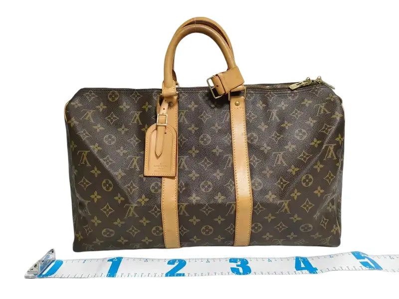 Louis Vuitton Keepall Monogram Canvas, Brown, Canvas, Travel Bag