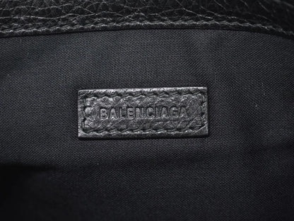 Balenciaga Graffiti Leather, Black, Leather, Clutch