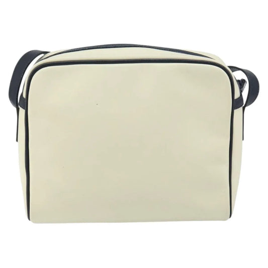 Burberry Vintage Leather, White, Leather, Shoulder Bag