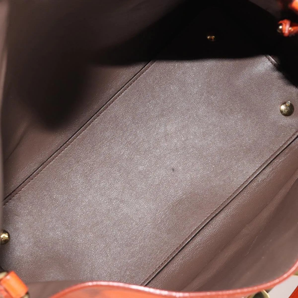 Salvatore Ferragamo Sookie Satchel Leather, Orange, Leather, Handbag