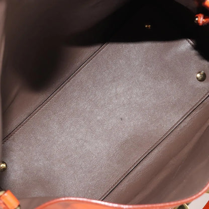 Salvatore Ferragamo Sookie Satchel Leather, Orange, Leather, Handbag