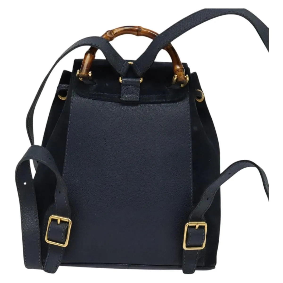 Gucci Gucci bamboo daim, Navy, Suede, Backpack