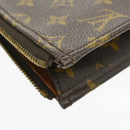 Louis Vuitton Poche Documents Monogram Canvas, Brown, Canvas, Clutch