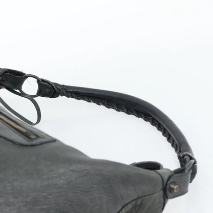 Balenciaga Giant Studs Day Hobo Leather, Green, Leather, Shoulder Bag
