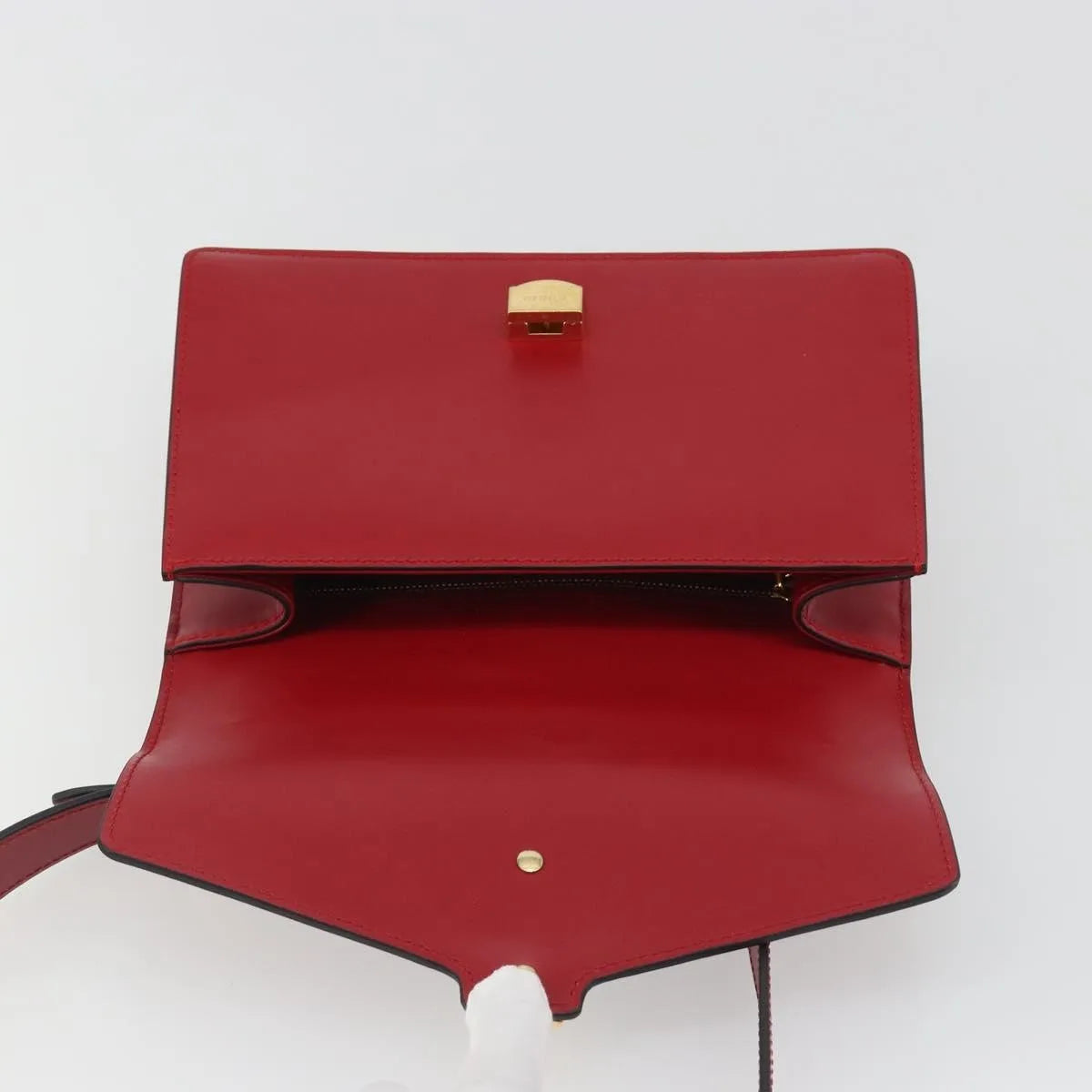 Gucci Sylvie Leather, Red, Leather, Shoulder Bag