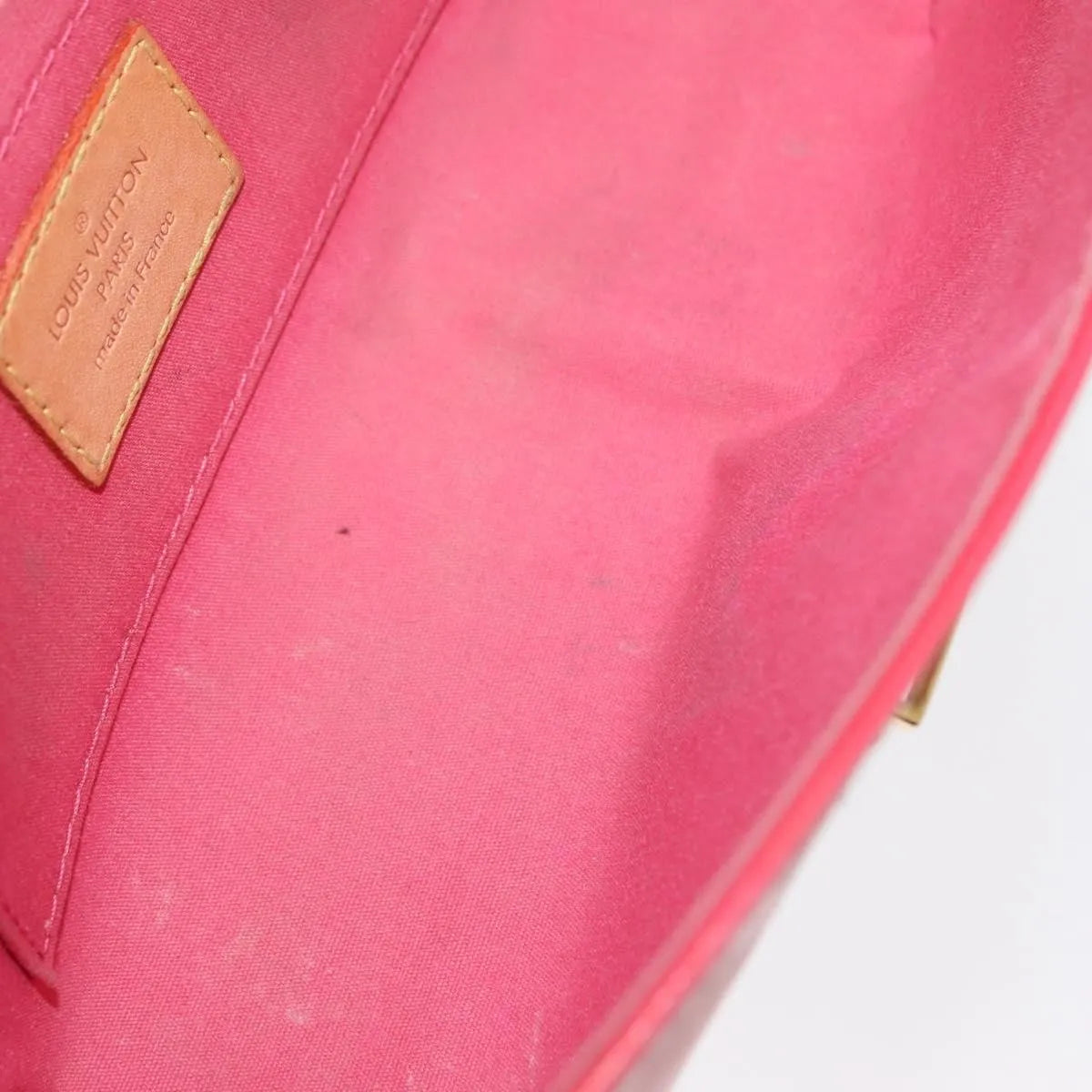 Louis Vuitton Malibu Street Monogram Vernis, Pink, Patent Leather, Handbag