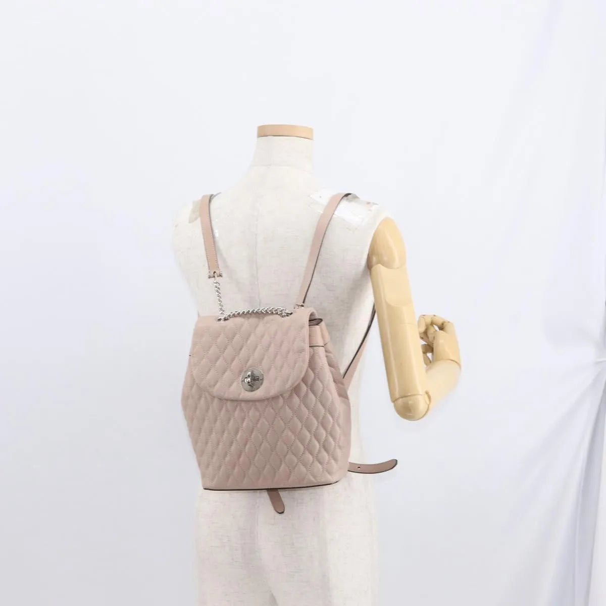 Bally Vintage Leather, Pink, Leather, Backpack